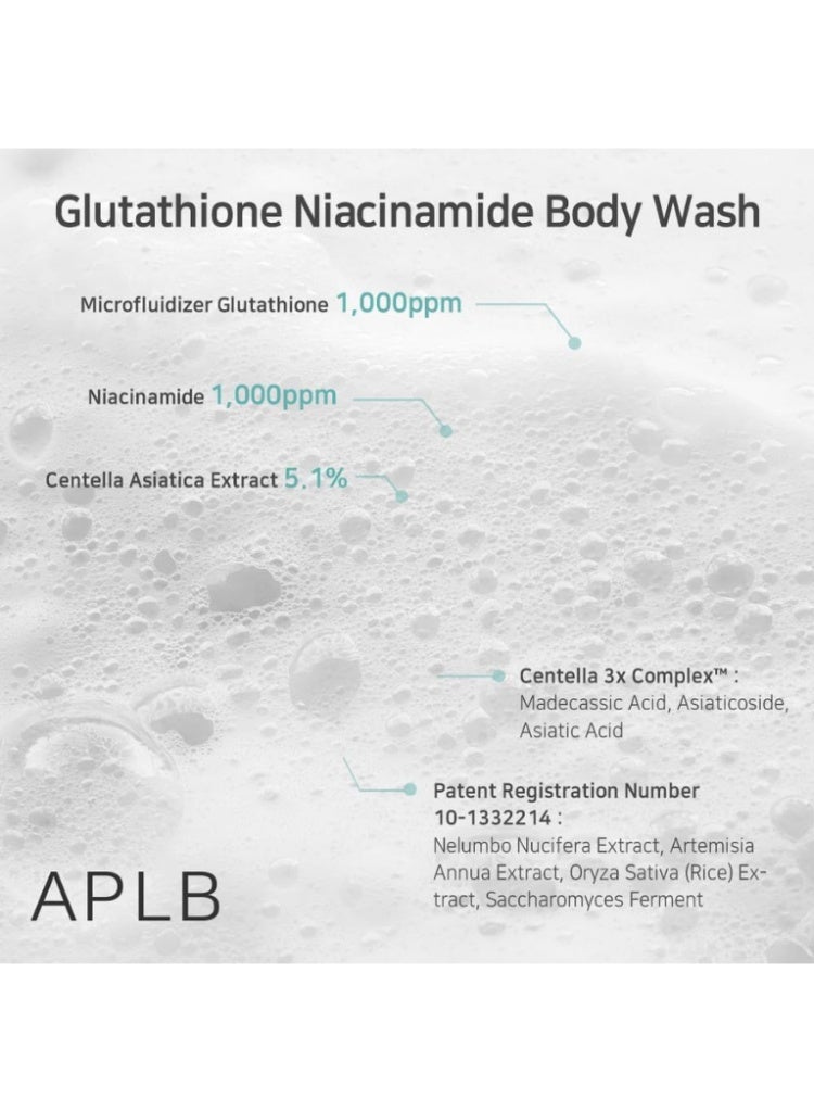 ايه بي ال بي علاج البقع الداكنة وتفاوت لون الجسم – غسول الجسم APLB Glutathione Niacinamide لتفتيح البشرة وتنعيم الملمس واستعادة الإشراقة - Image 5